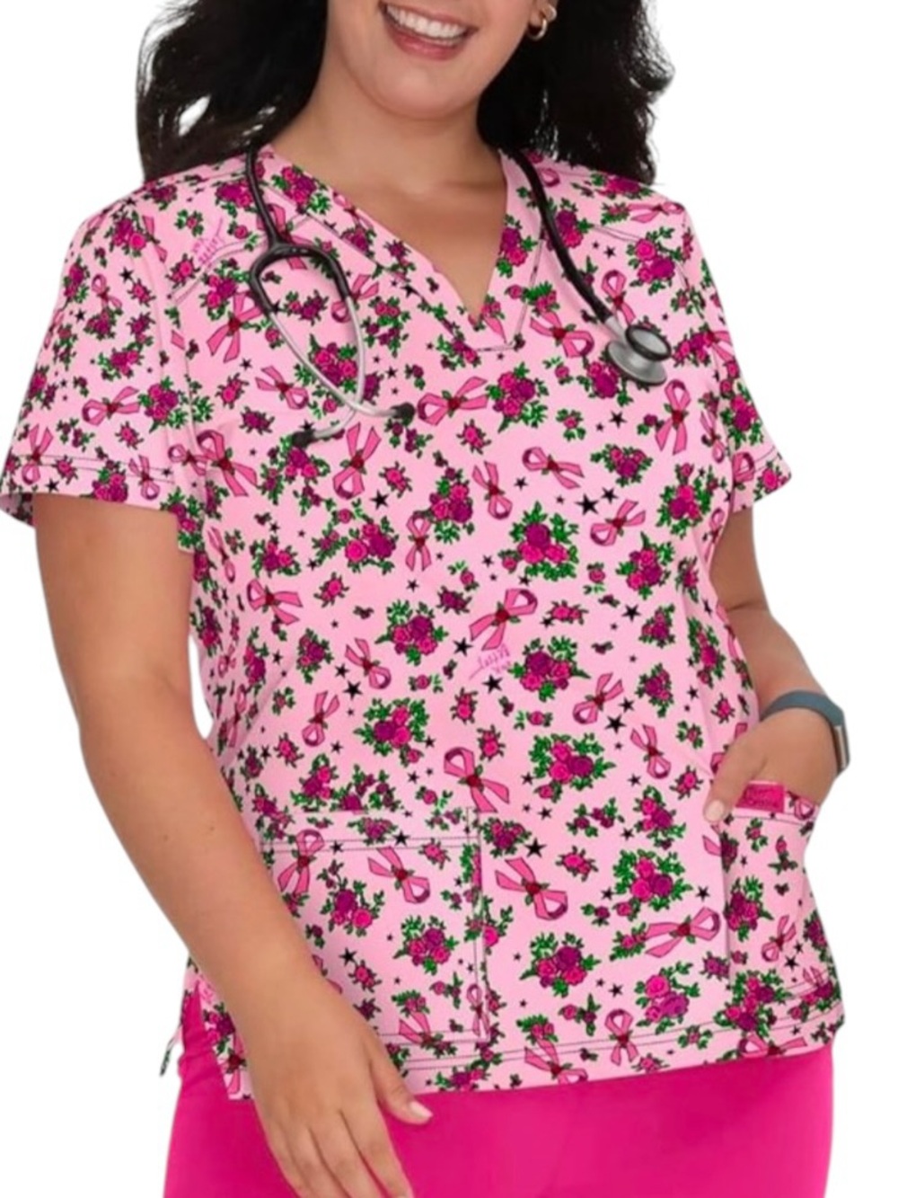 Betsey Johnson Scrubs Top
